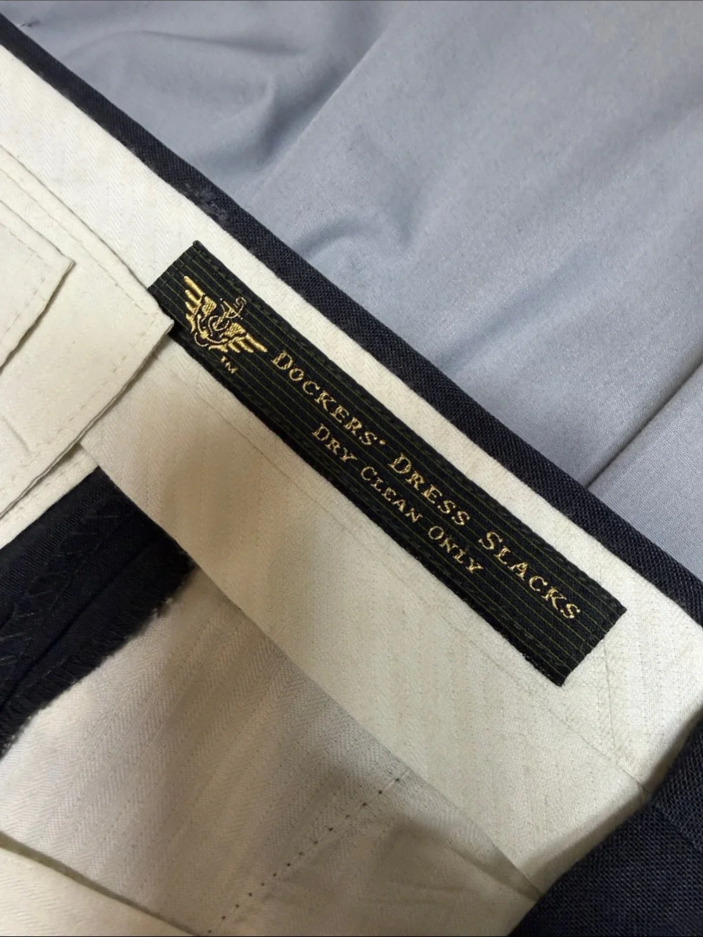 Dockers (38)Charcoal Dress Pants Van Heusen (16.5)Grey long sleeve shirt (#100)